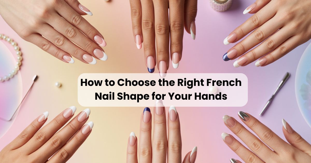 guide banner to choose nail shape according to hands
