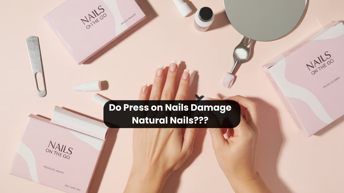image showing that do press on nails damage natural nails???
