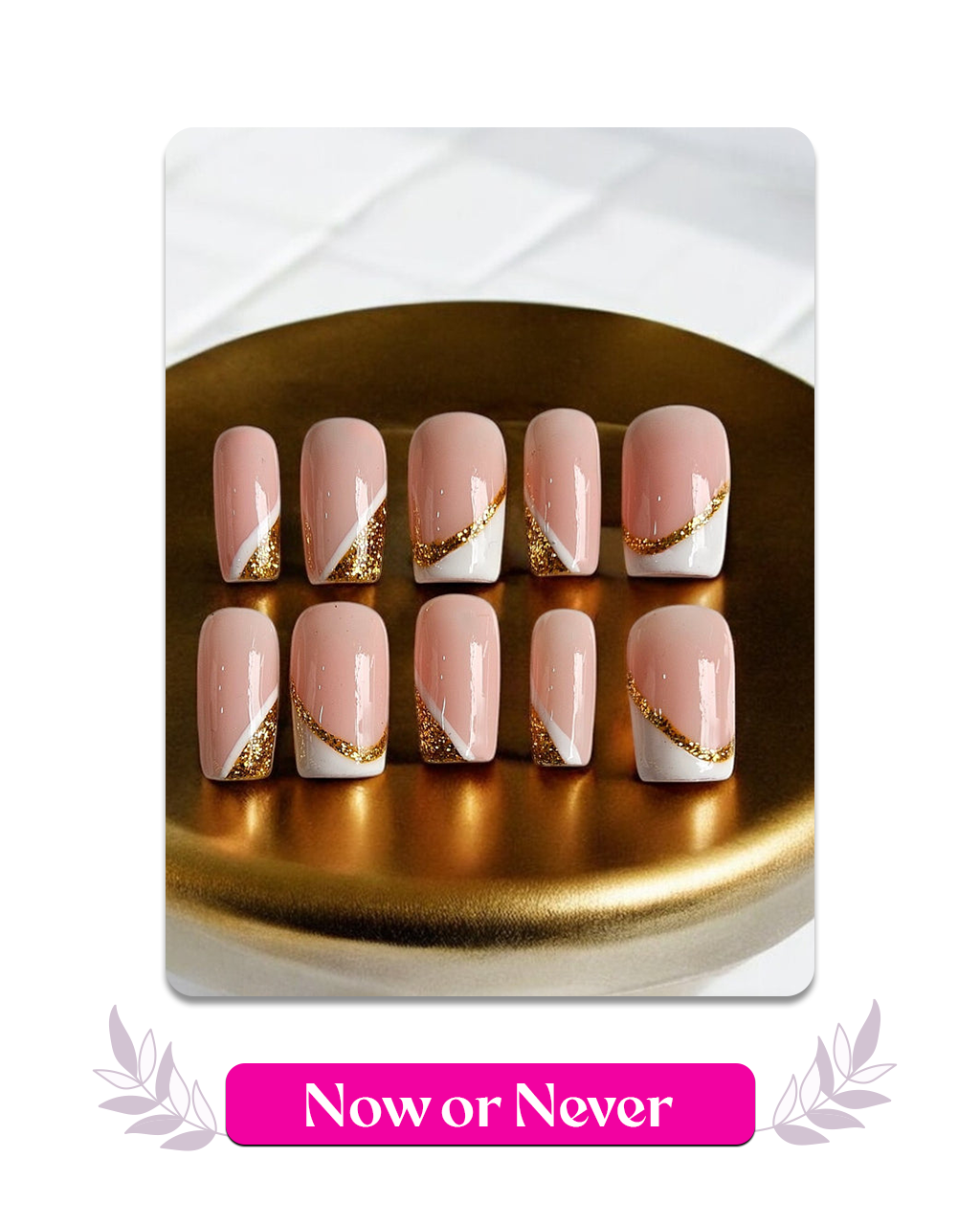 The Ultimate Glam Trio – Press On Nails Combo Kit